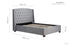 Balmoral Fabric Bed Grey Velvet